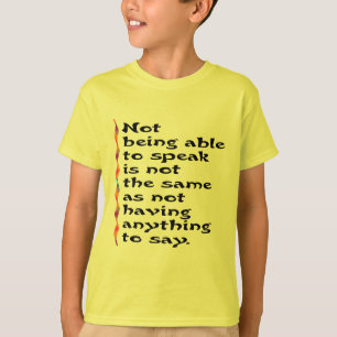 子供のワイシャツを話して下さい Tシャツ