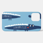 子供のワニのパターン：夏の遊び心。 Case-Mate iPhoneケース (裏面 (横))