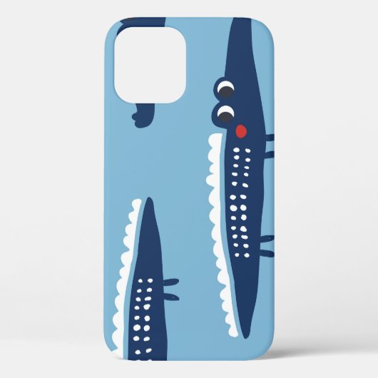 子供のワニのパターン：夏の遊び心。 Case-Mate iPhoneケース (裏面)