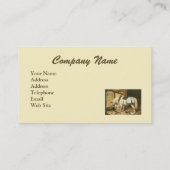 子供のヴィンテージの名刺を持つ馬 名刺 (裏面)