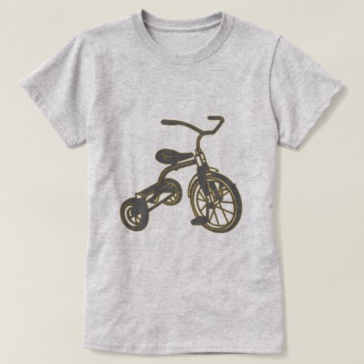 子供の三輪車のグラフィック Tシャツ (デザイン正面)