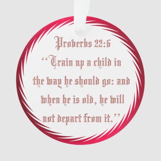 子供の上の列車 オーナメント (正面)