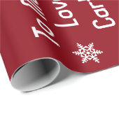 子供の与え贈り物パーソナライズされたのクリスマス ラッピングペーパー (ロールコーナー)