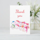 子供の世話をしてくれた先生/ベビーシッターへの感謝 サンキューカード (スタンド正面)