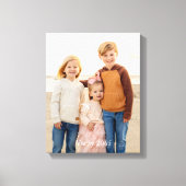 子供の休暇写真 キャンバスプリント (正面)
