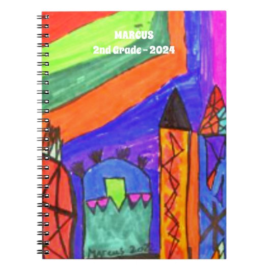 子供の作品を飾る ノートブック (正面)