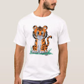 子供の作品 ドローイング ポートレート 家族の思い出 Tシャツ (正面)