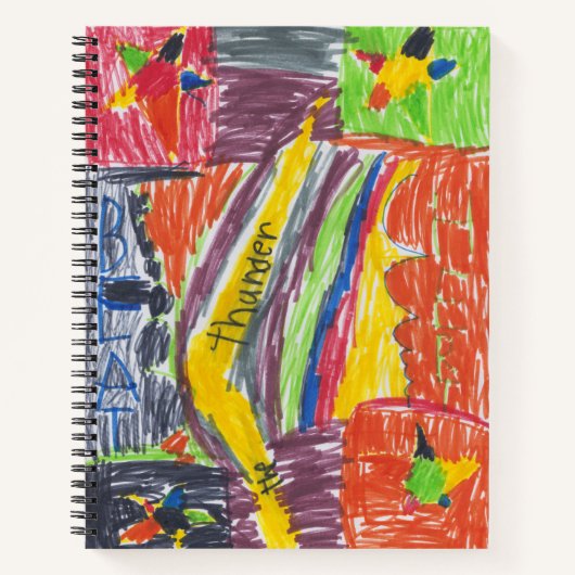 子供の作品 保存するアートまたは写真 ノートブック (正面)