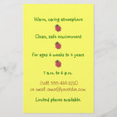 子供の保育チラシ チラシ (裏面)