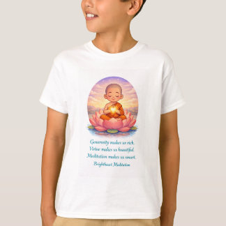 子供の僧侶のプリントTシャツ Tシャツ
