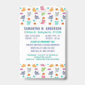 子供の写真の緊急IDおもしろい子供の識別 バッジ (裏面)