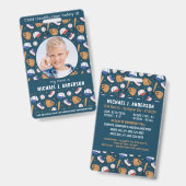 子供の写真の緊急IDスポーツ子供の識別 バッジ (Front & Back)