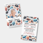 子供の写真の緊急ID少年の子供の識別 バッジ (Front & Back)