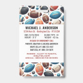 子供の写真の緊急ID少年の子供の識別 バッジ (Back)