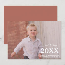 子供の写真 クラス 年度 卒業 案内状