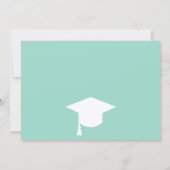 子供の写真 卒業式 案内状 (裏面)