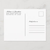 子供の写真Save the Date Postcards Chalkboard 案内ポストカード (裏面)