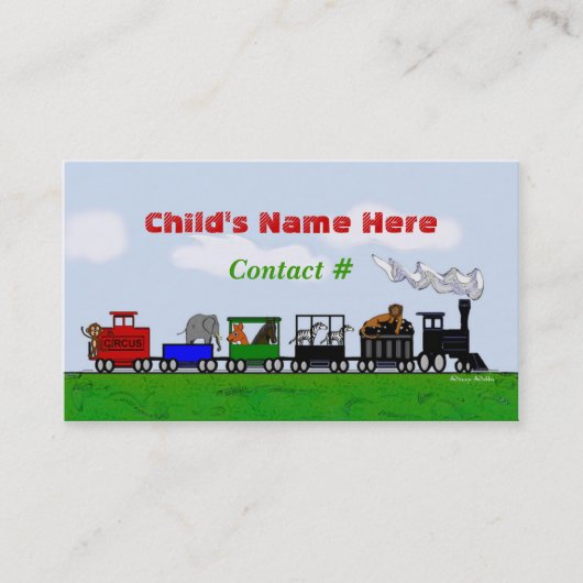 子供の列車のテレホンカード コーリングカード (正面)