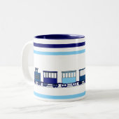 子供の列車のマグ ツートーンマグカップ (正面左)