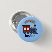 子供の列車の誕生会の好意ボタン 缶バッジ (正面&裏面)