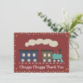 子供の列車パーティのお礼 サンキューカード (スタンド正面)