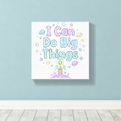 子供の前向きなアファメーション 私には大きなことができる キャンバスプリント (インサイチュ (ウッドフロア))