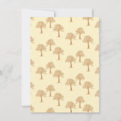 子供の動物と木の誕生日パーティー 招待状 (裏面)