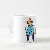 子供の医者キッズ医療キャラクター コーヒーマグカップ (正面左)