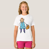 子供の医者 キッズ メディカル キャラクター Tシャツ (正面フル)