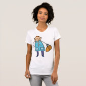 子供の医者 キャラクター キッズ 医療 Tシャツ (正面フル)