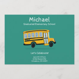 子供の卒業パーティー招待状 – 編集可能 招待状