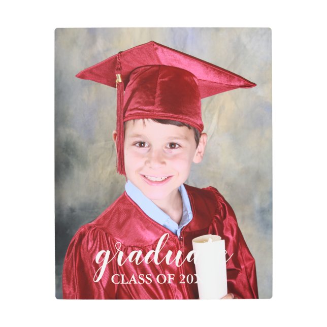 子供の卒業 メタルプリント (正面)