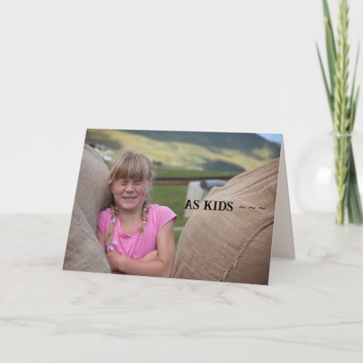 子供の友情カード サンキューカード (正面)