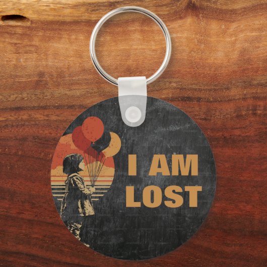 子供の取得失った-カスタム医療および安全IDラベル キーホルダー (正面)