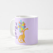 子供の可愛い恐竜のバルーンジュラシック コーヒーマグカップ (正面左)