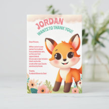 子供の可愛らしいキツネの誕生日パーティー