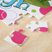 子供の名前かわいいユニコーンパズル学の活動 ジグソーパズル (側面)