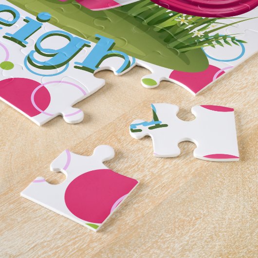 子供の名前かわいいユニコーンパズル学の活動 ジグソーパズル (側面)