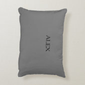 子供の名前が後ろに付いたモトクロスレース枕。 アクセントクッション (裏面(縦))