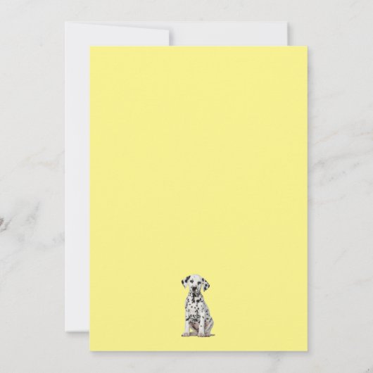 子供の名前と写真をカスタマイズできる消防士の誕生日 招待状 (裏面)