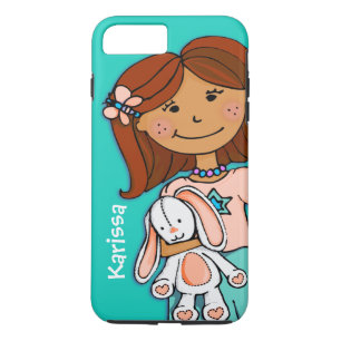 子供の名前の女の子のカドルアクアカバー iPhone 8 PLUS/7 PLUSケース