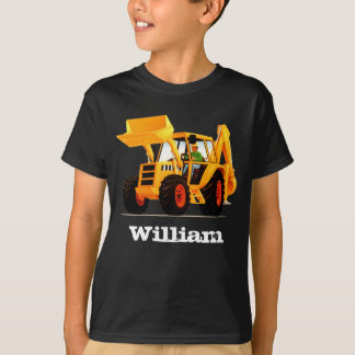 子供の名前をカスタムするの黄色の坑夫 Tシャツ
