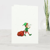 子供の名前をパーソナライズするクリスマスNOキュラッシブ シーズンカード (裏面)