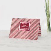 子供の名前を追加"サンタの素敵なリスト" シーズンカード (裏面)