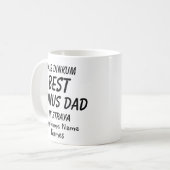 子供の名前を追加 – フェアDinkumボーナス最高のパパストラヤ コーヒーマグカップ (正面左)