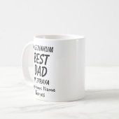 子供の名前を追加 – Strayaのフェア最高のDinkumパパ コーヒーマグカップ (正面左)