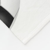 子供の名前サッカーボール競技用のデッキのクラスタ フリースブランケット (角)