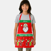 子供の名前サンタヘルパーベーキングとマママエプロン エプロン (インサイチュ)