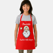子供の名前サンタヘルパーベーキングとマママエプロン エプロン (インサイチュ)