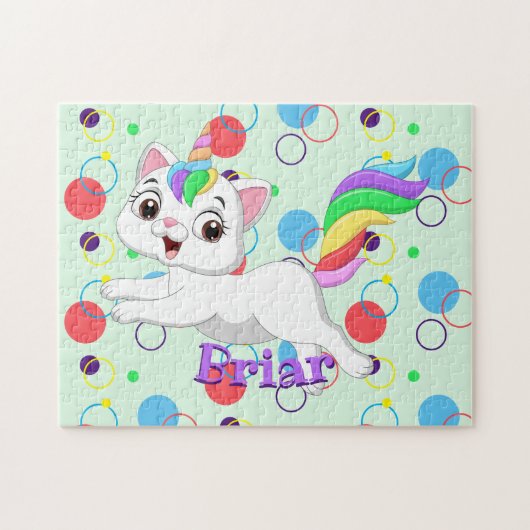 子供の名前ハッピーキットコーンパズル学の活動 ジグソーパズル (横)